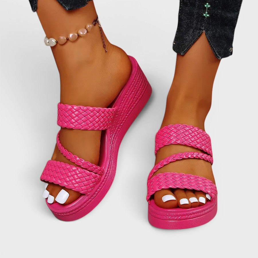 Simone™ | Elegant Comfort Platform Sandals
