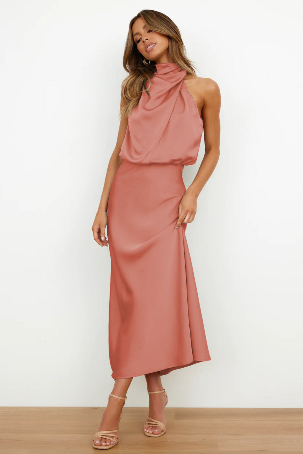Violette™ | Halter Neck Midi Dress