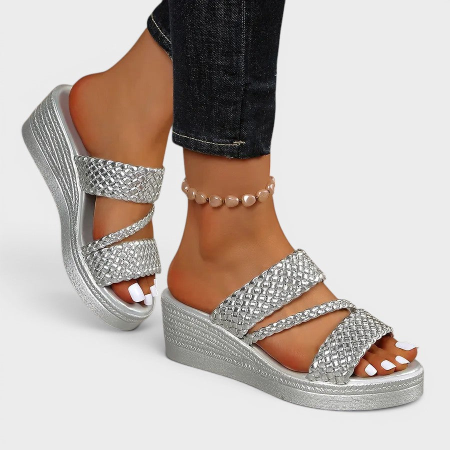 Simone™ | Elegant Comfort Platform Sandals