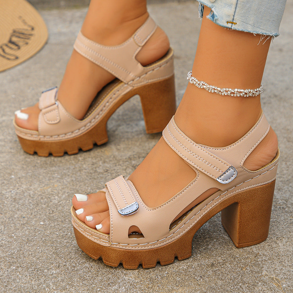 Amelia | Lightweight Platform Block Heel Sandals