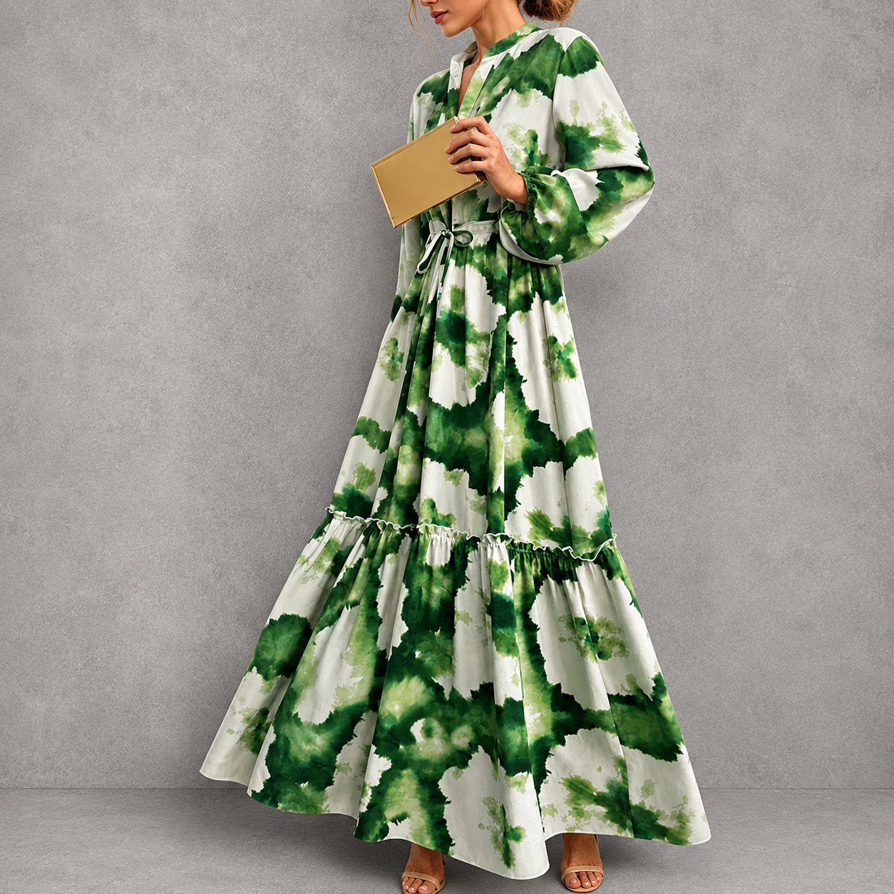 Seraphine™ | Botanical Print Maxi Dress