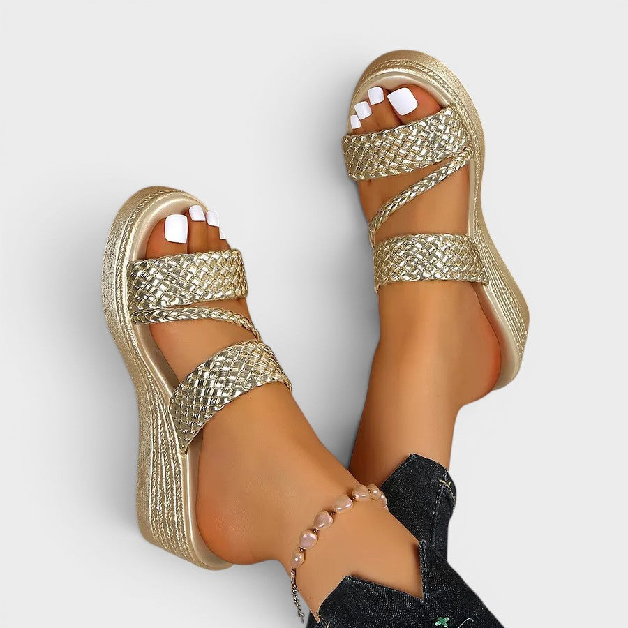 Simone™ | Elegant Comfort Platform Sandals