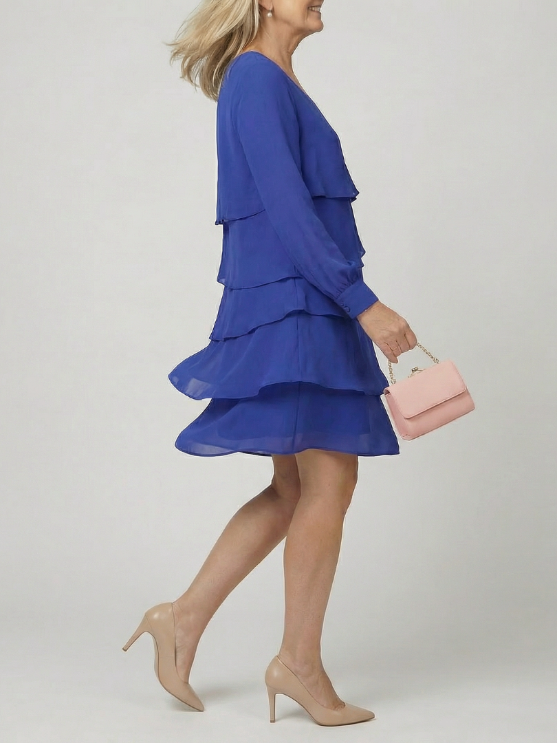 Mia | Clean Layered Knee Length Dress