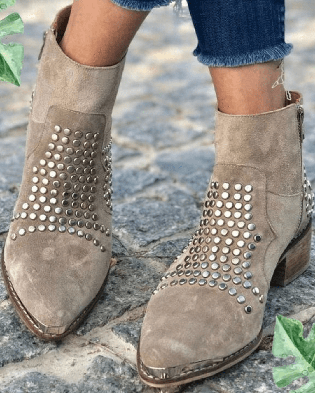 Annie | Ankle Boots with Studs