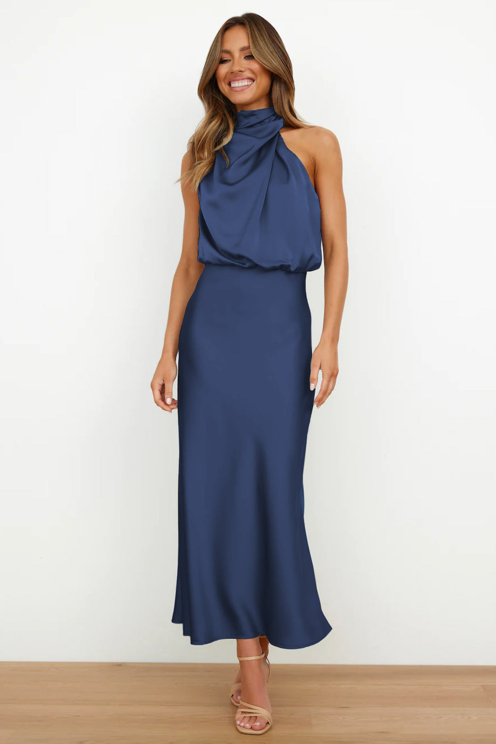 Violette™ | Halter Neck Midi Dress
