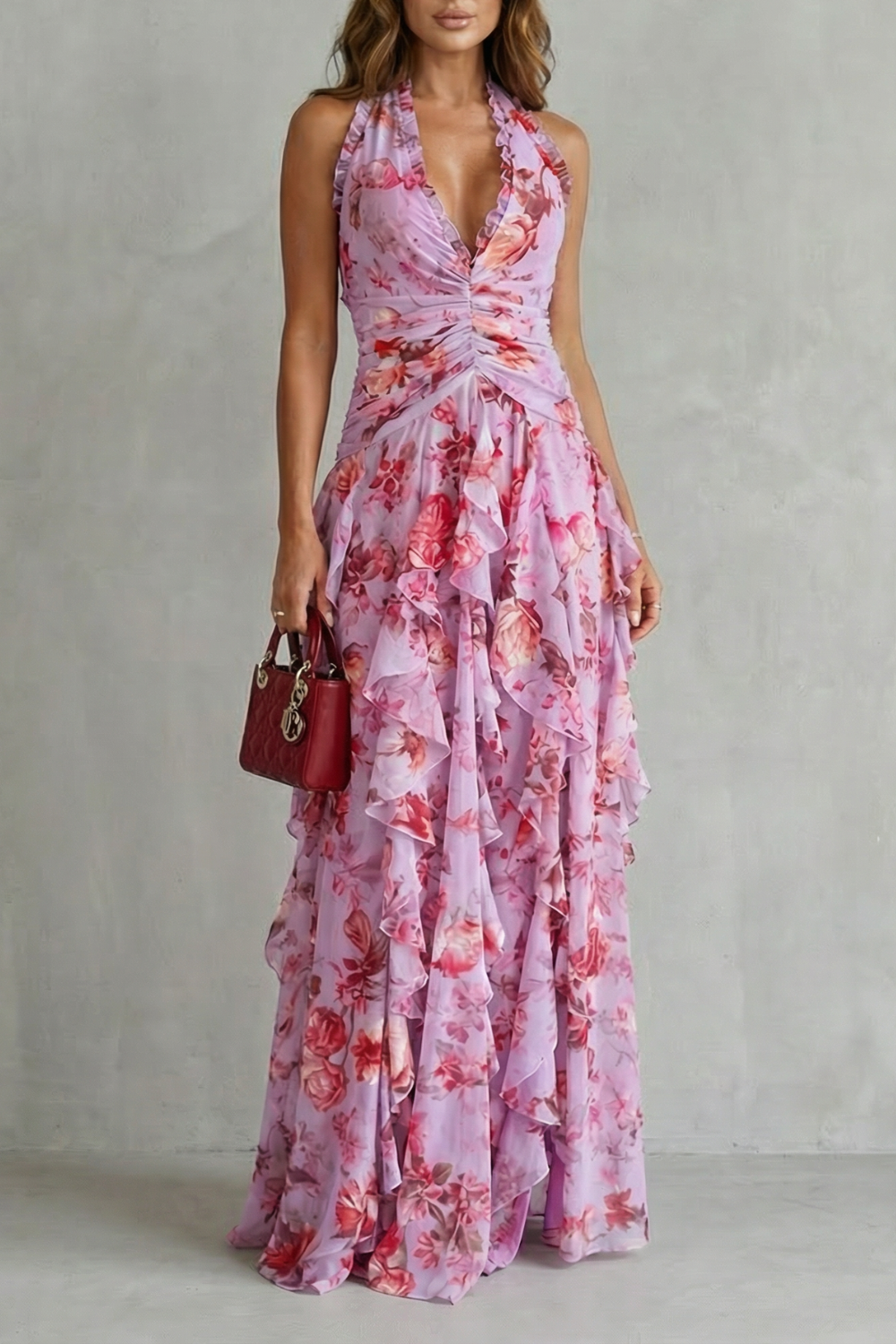 Belladina | Halter Maxi Dress