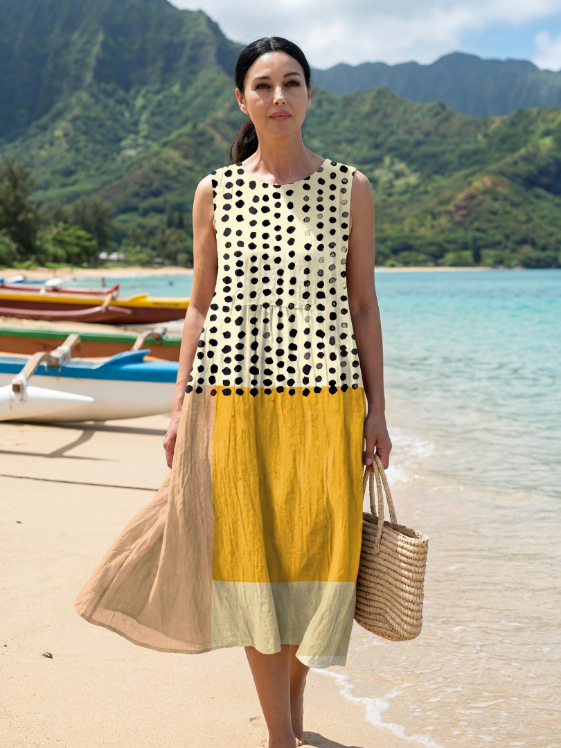 Clementine | Garden Dot Midi Dress