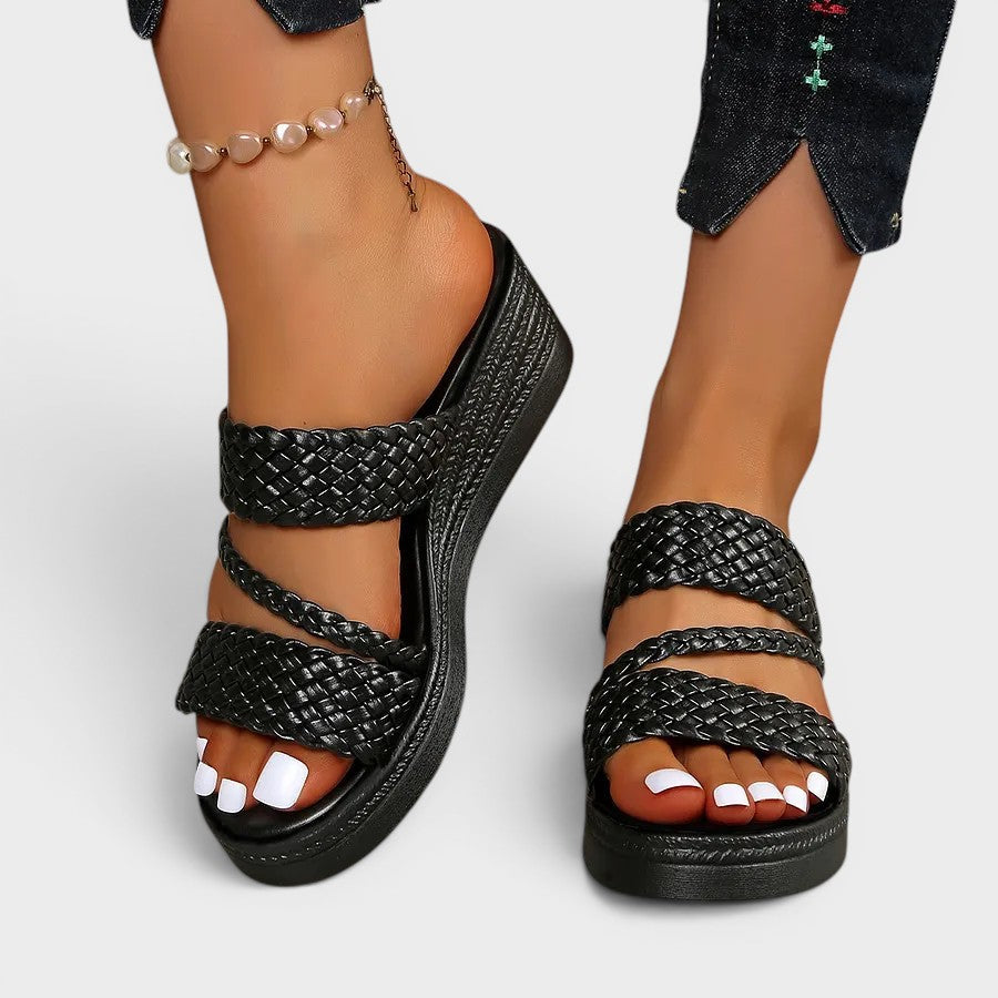 Simone™ | Elegant Comfort Platform Sandals