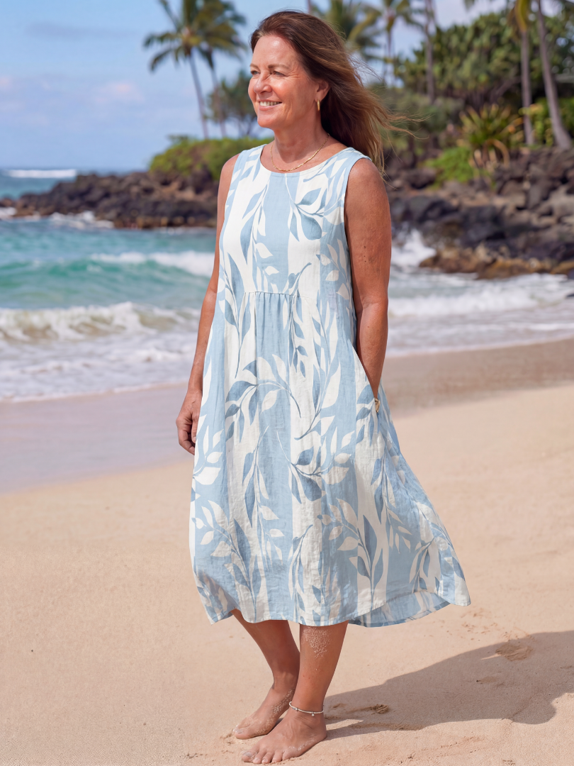 Tereza | Quiet Shore Midi Dress