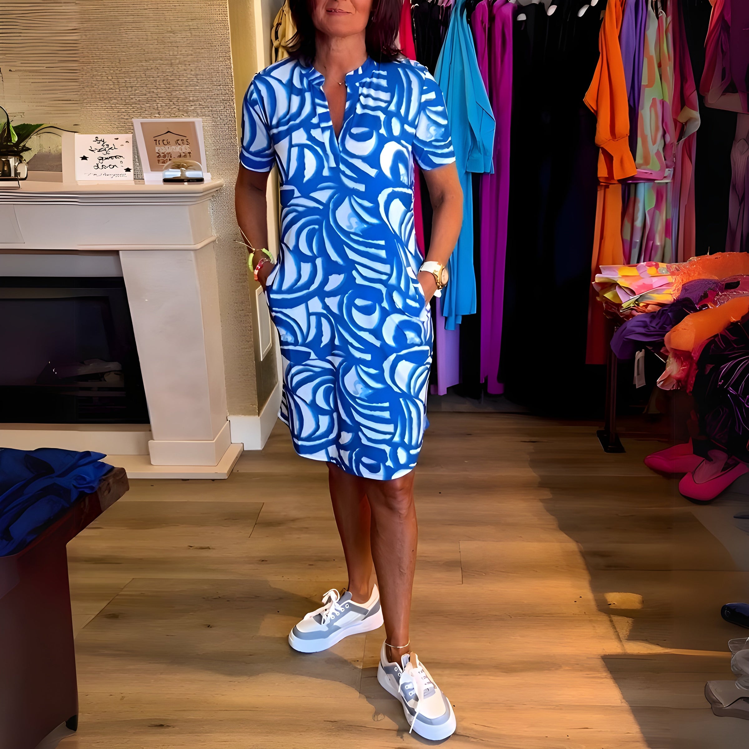 Marije – Dress with Short Sleeves