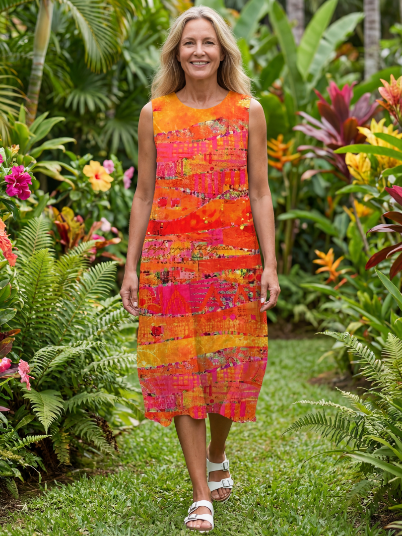 Colette | Painted Path Midi Dress