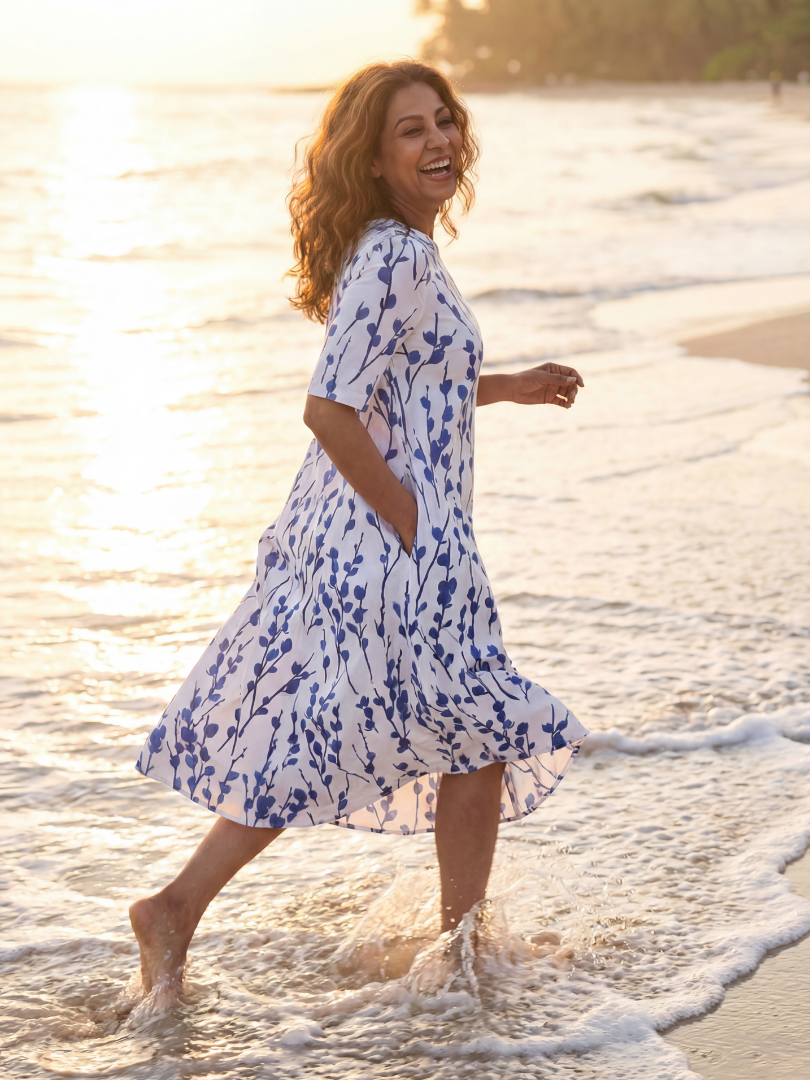 Neila | Floral Midi Dress
