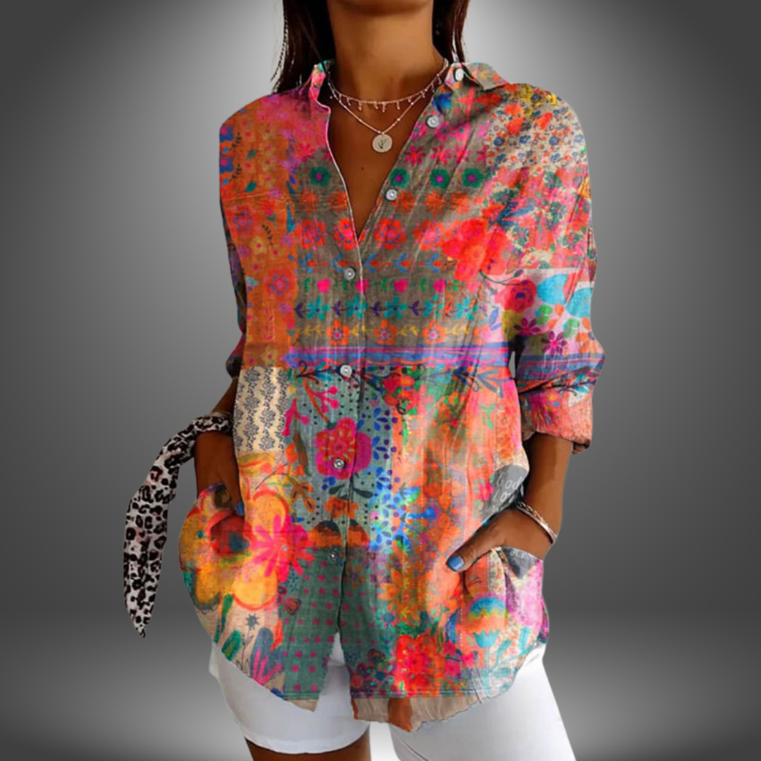 Rowan - Chic Floral Print Blouse