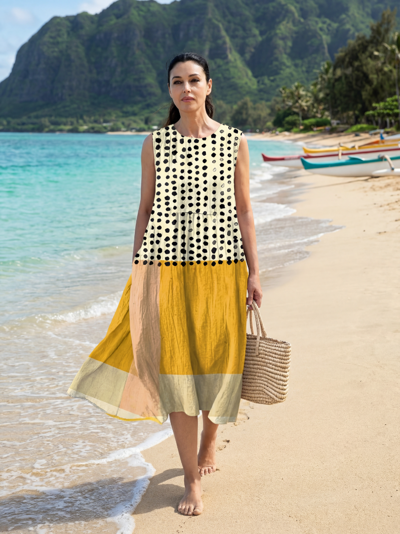 Clementine | Garden Dot Midi Dress