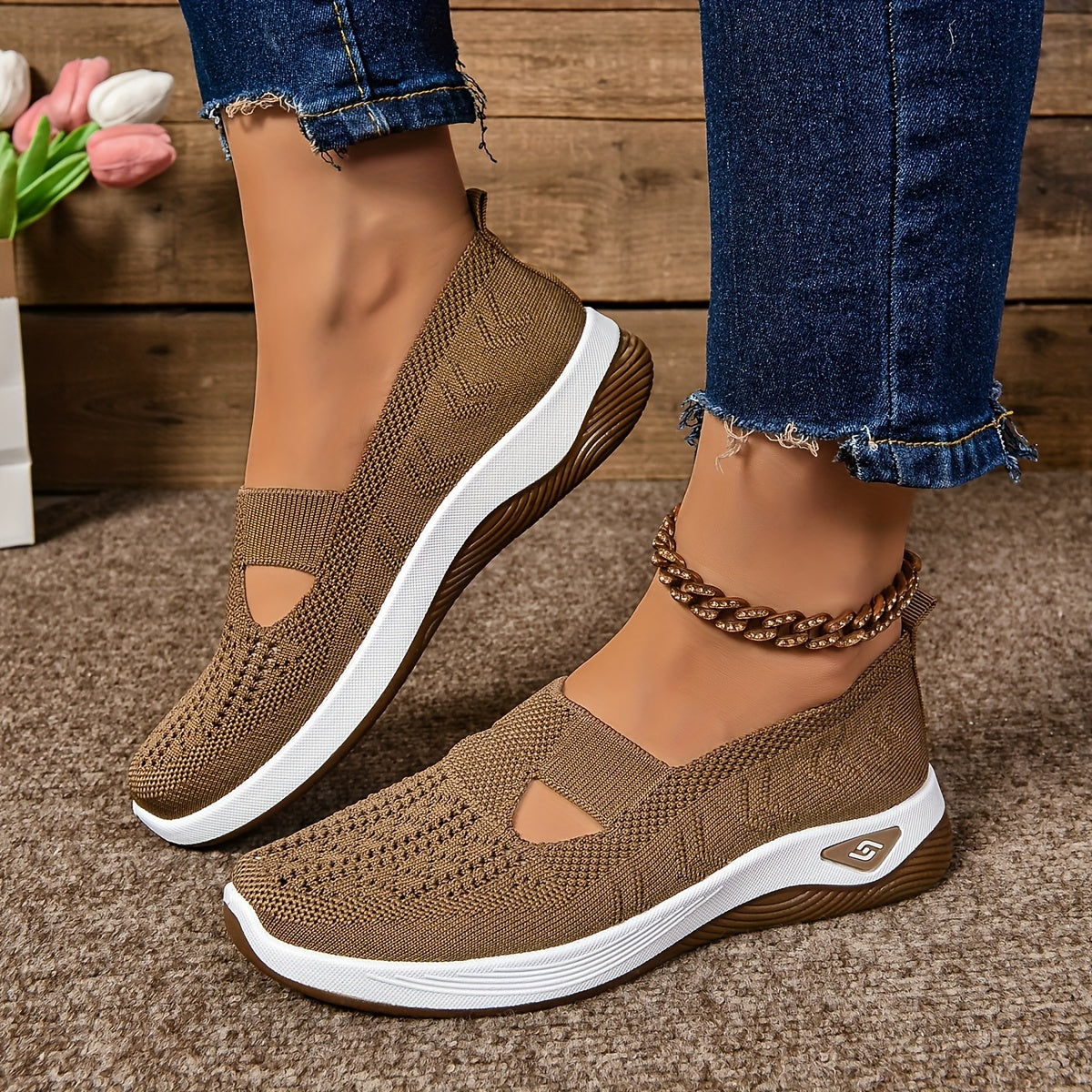 Flex Step Non-Slip Shoes with Free Insoles