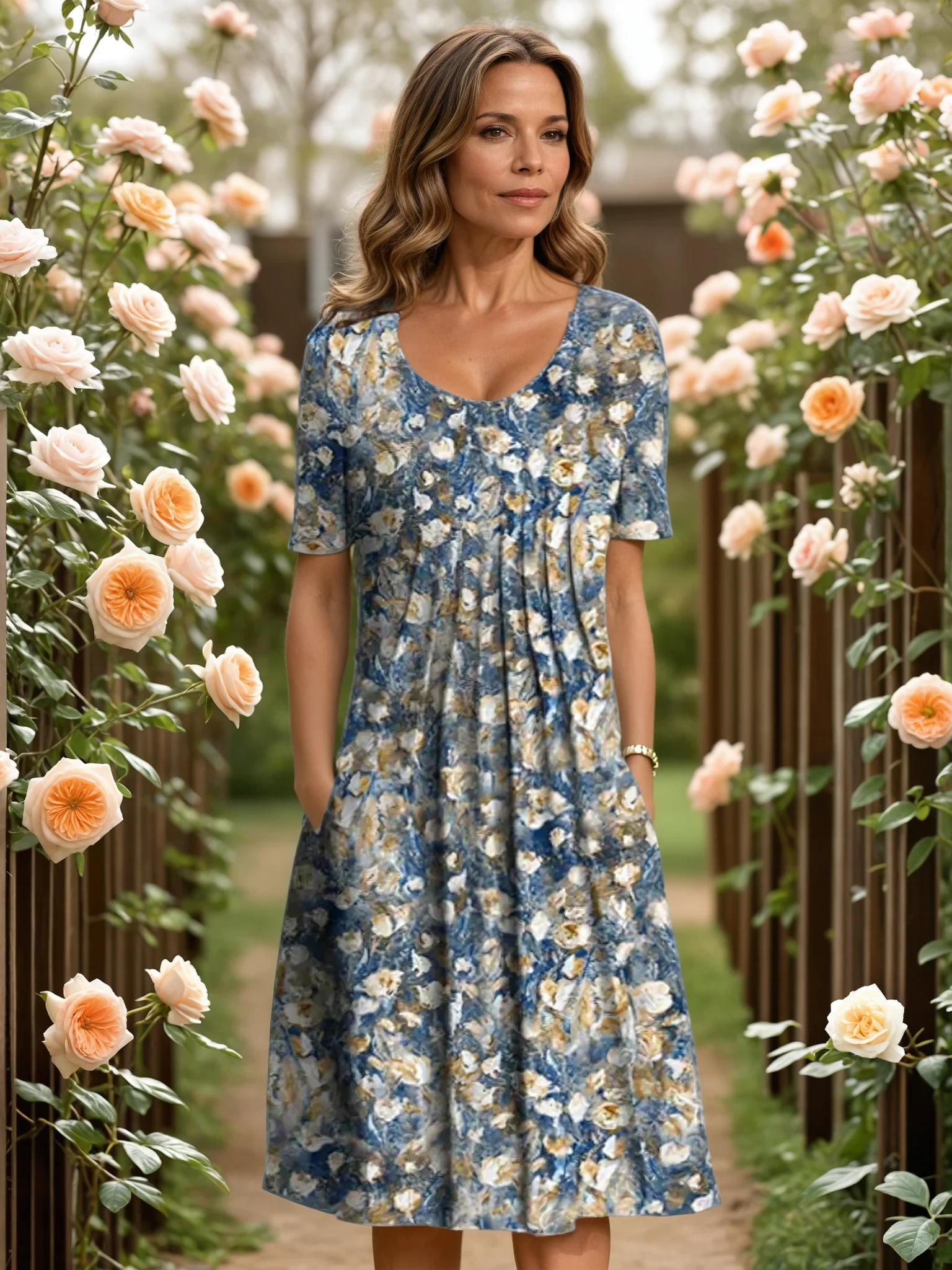 Harper | Elegant Dress with Tummy Coverage