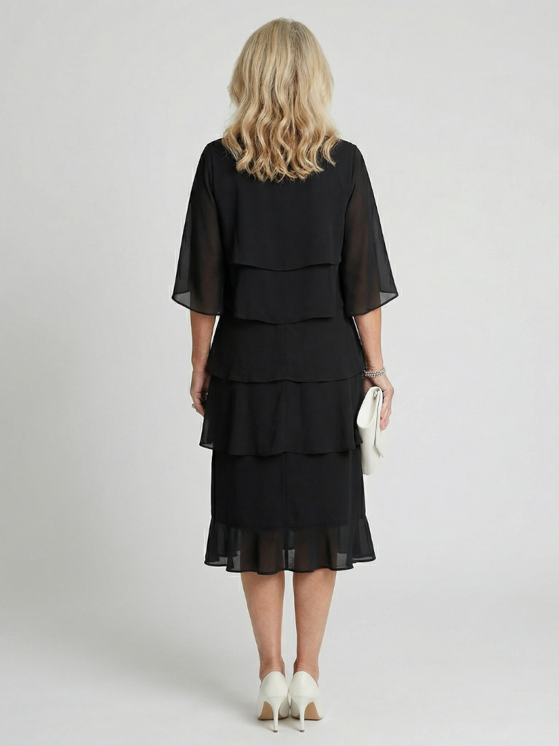 Emma | Layered Tier Midi Dress