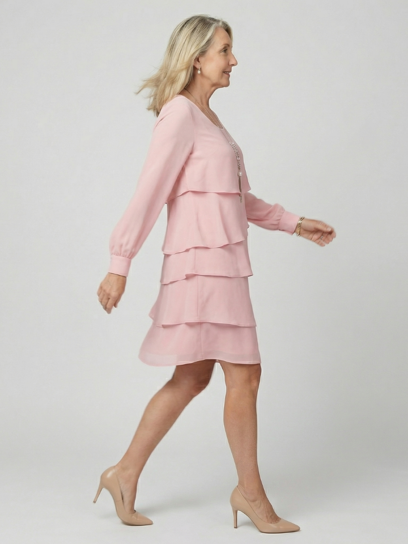 Mia | Clean Layered Knee Length Dress