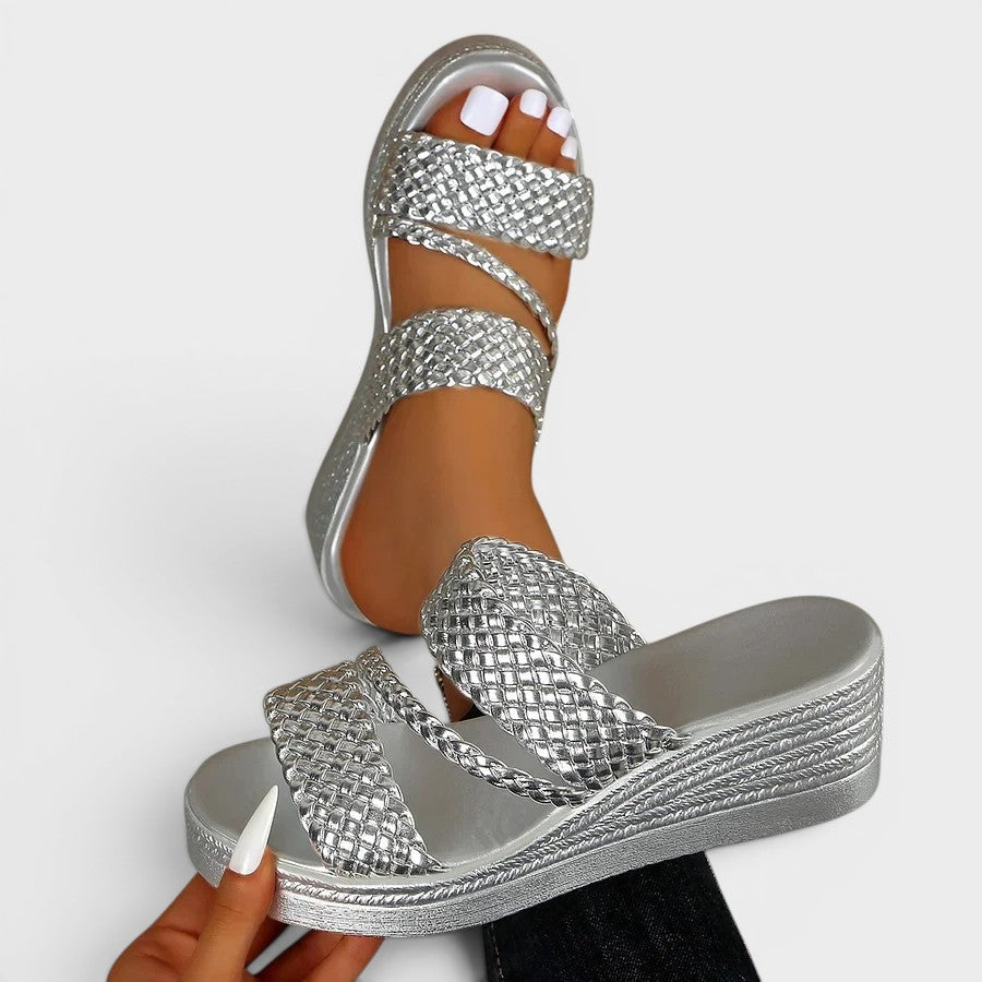 Simone™ | Elegant Comfort Platform Sandals