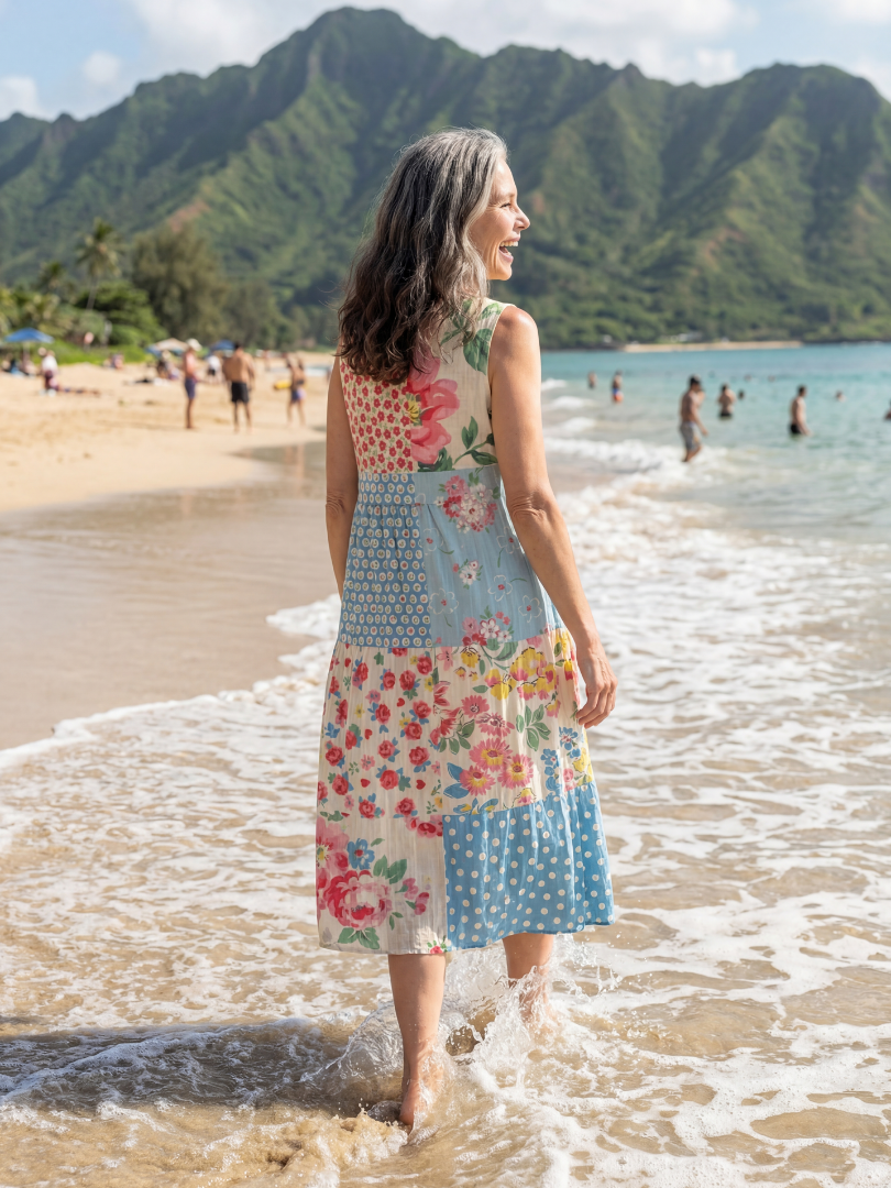 Tula | Coastal Floral Midi Dress