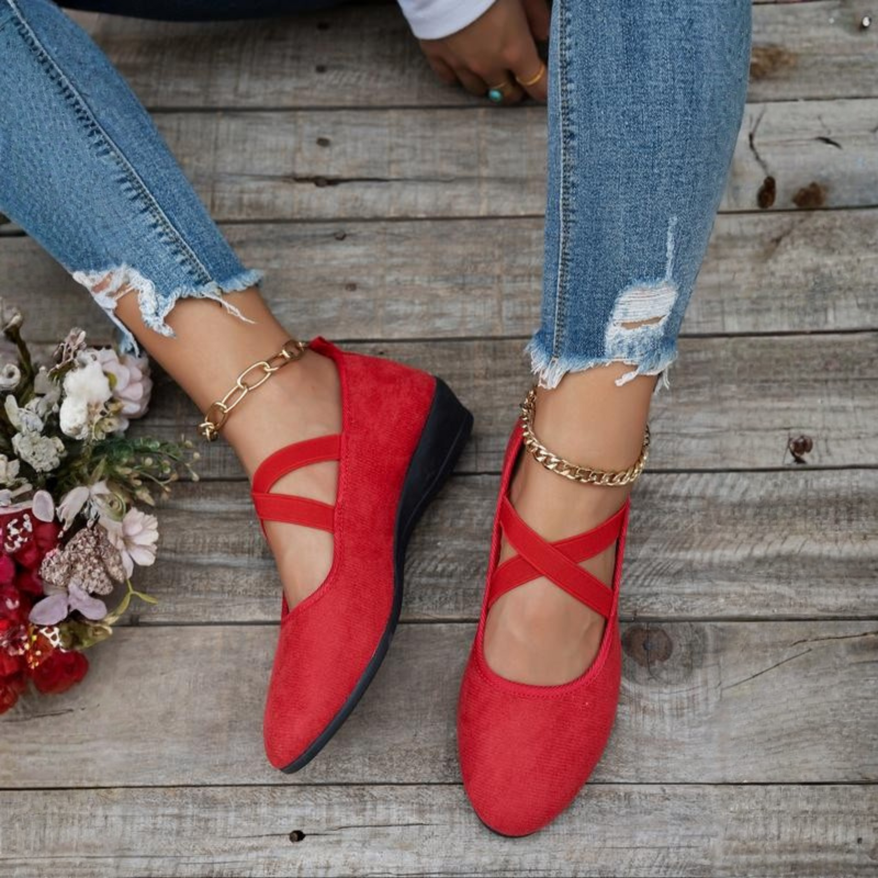 Clara | Flexible wedge heels