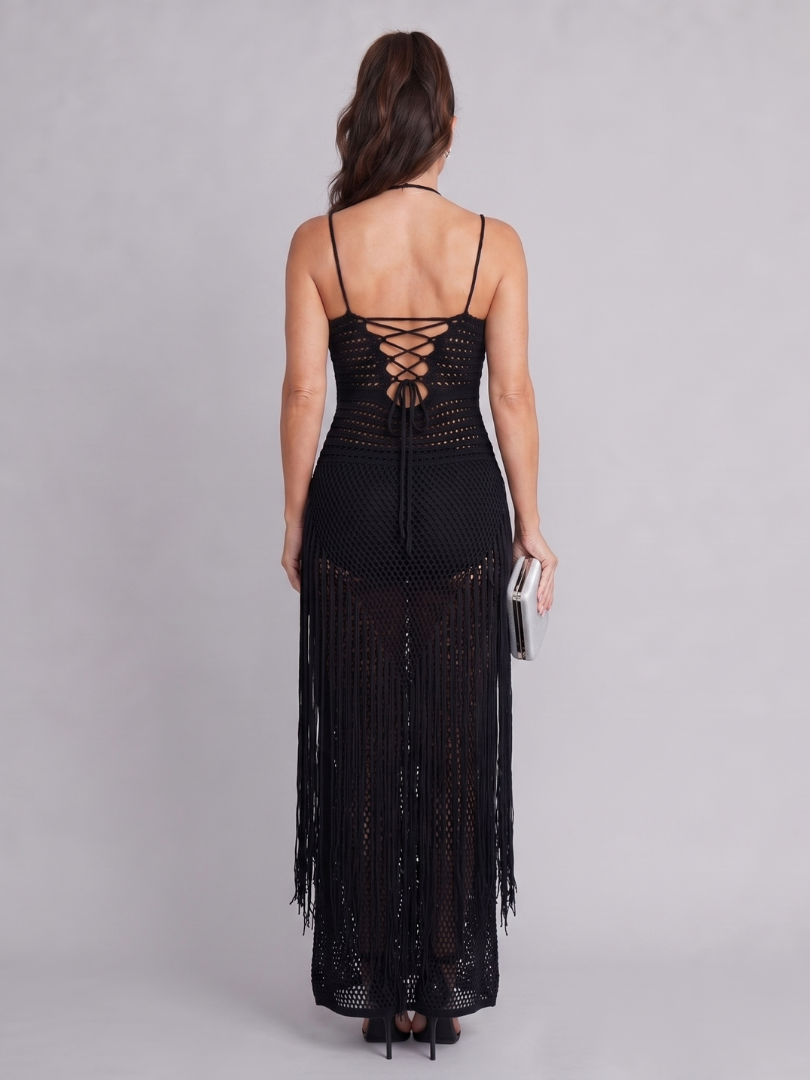 Zephyra Black Dress