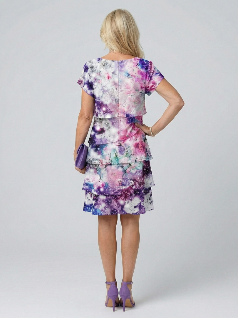 Lily | Light Bloom Knee Length Dress