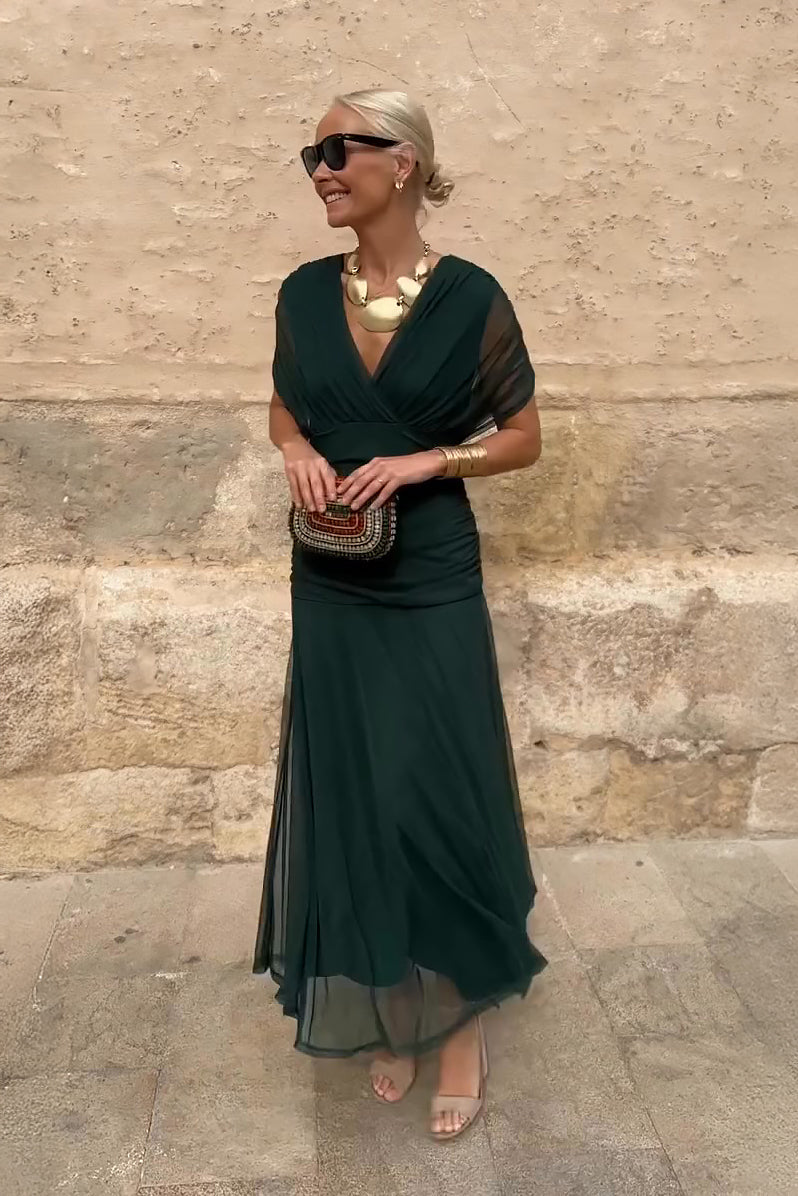 Luisa Dress with V-neck