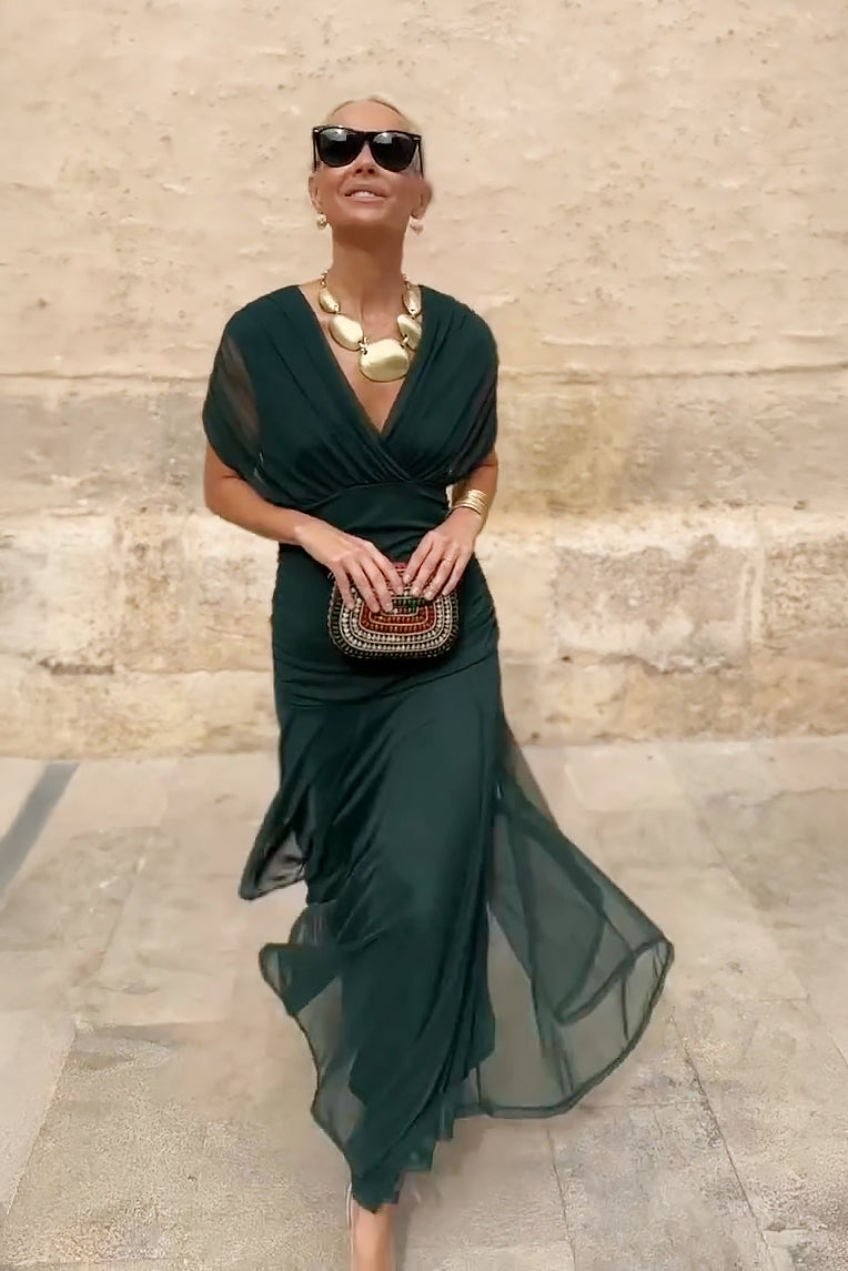 Luisa Dress with V-neck
