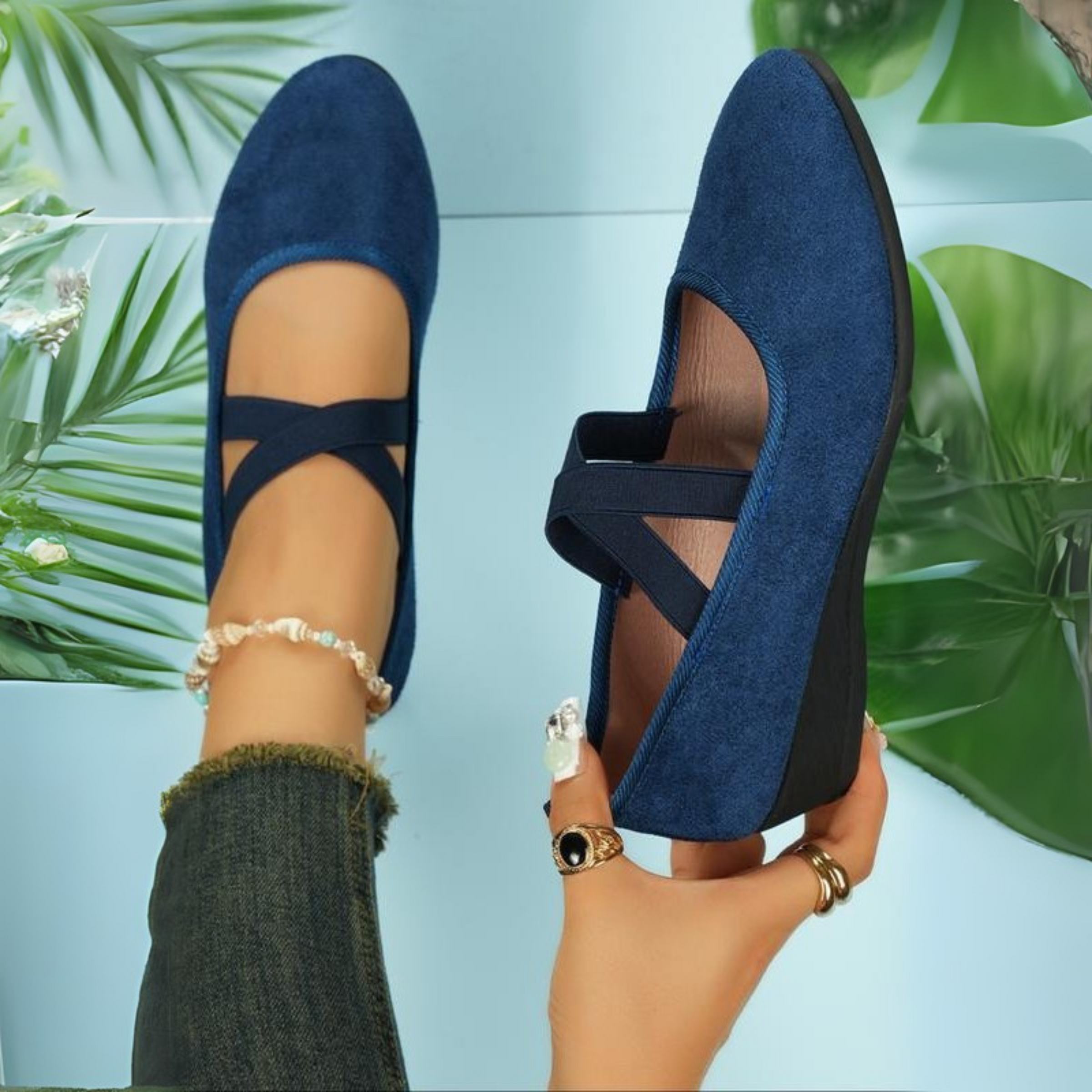 Clara | Flexible wedge heels