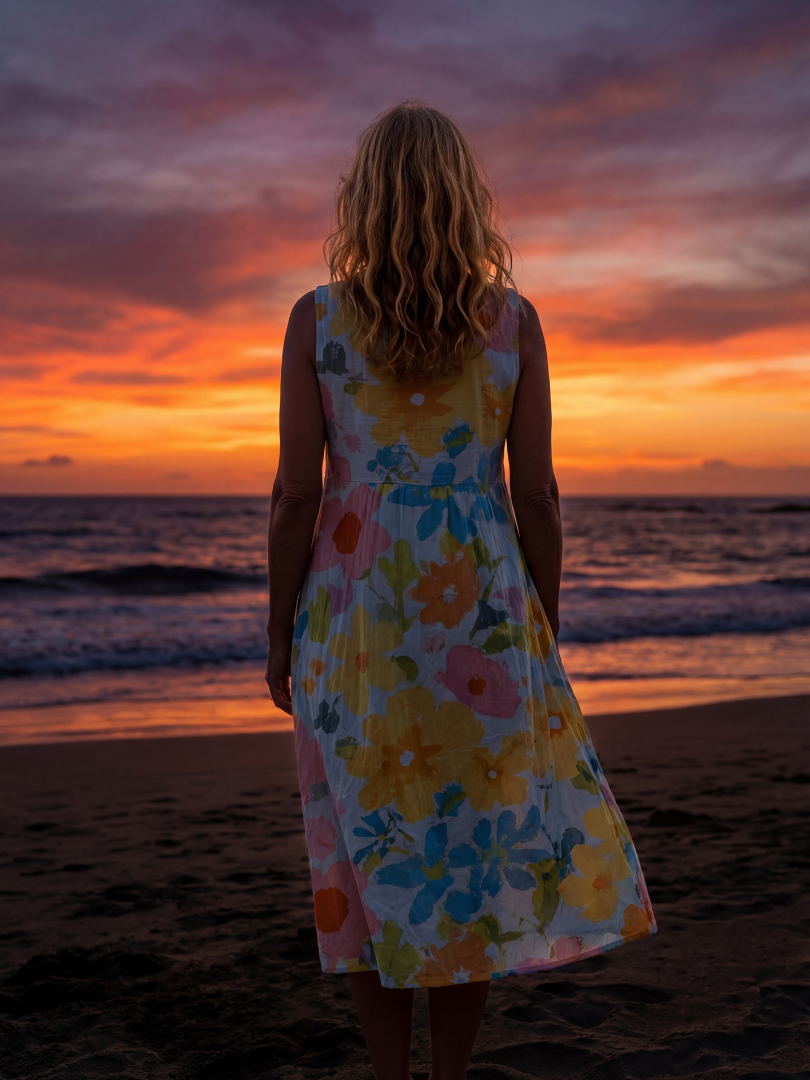 Dayton | Coastal Texture Midi Dress
