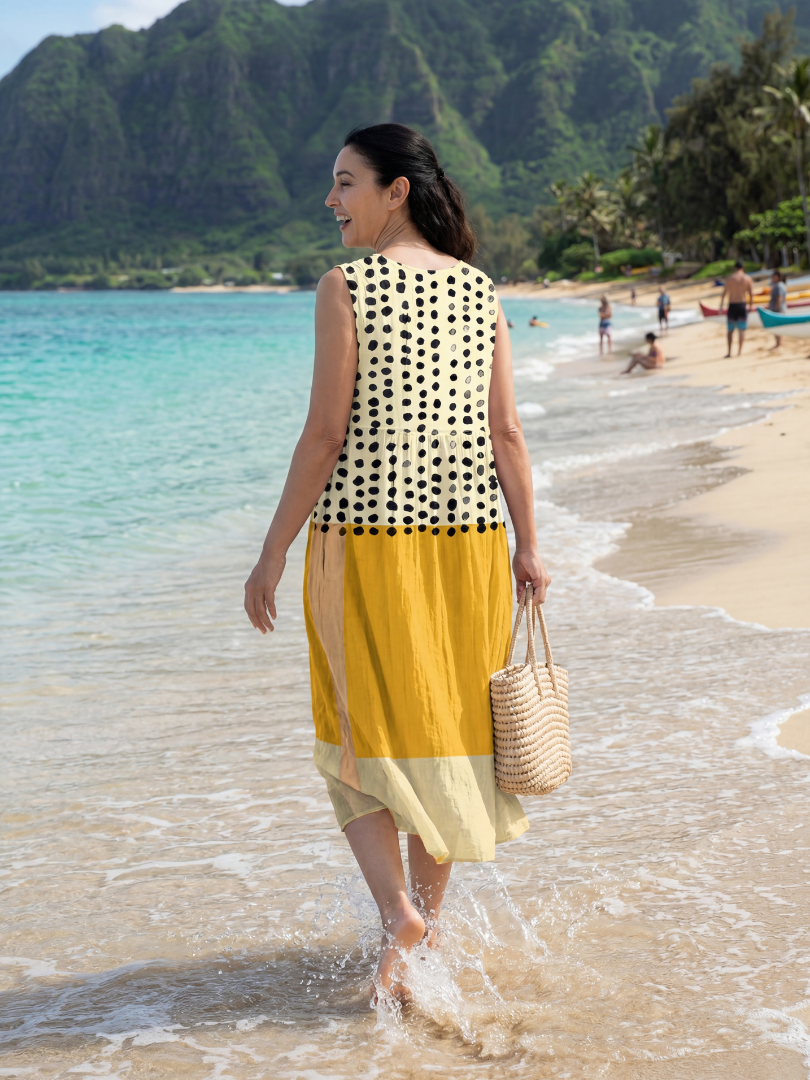Clementine | Garden Dot Midi Dress