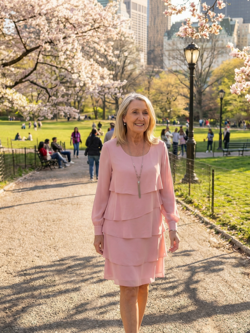 Mia | Clean Layered Knee Length Dress