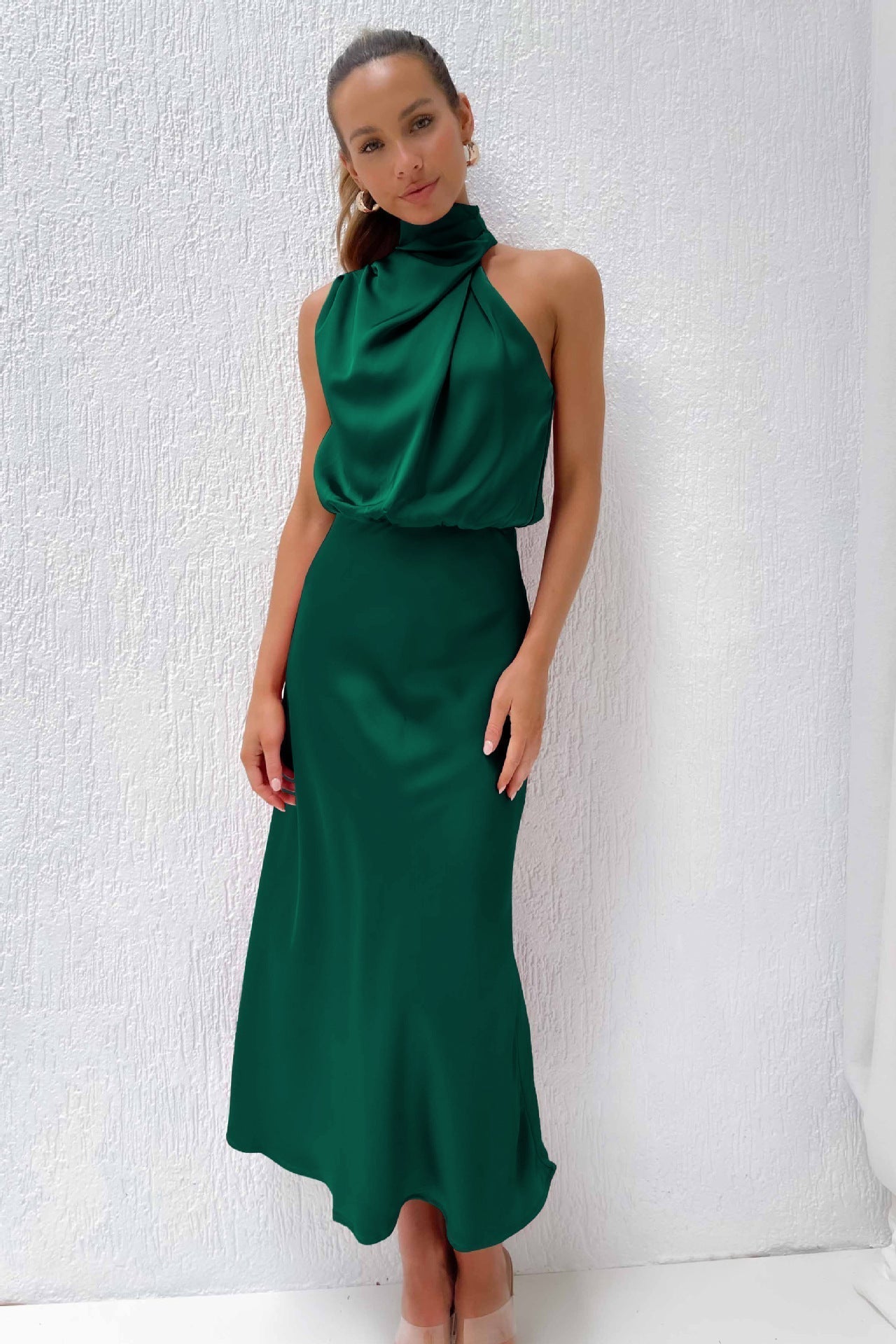 Violette™ | Halter Neck Midi Dress