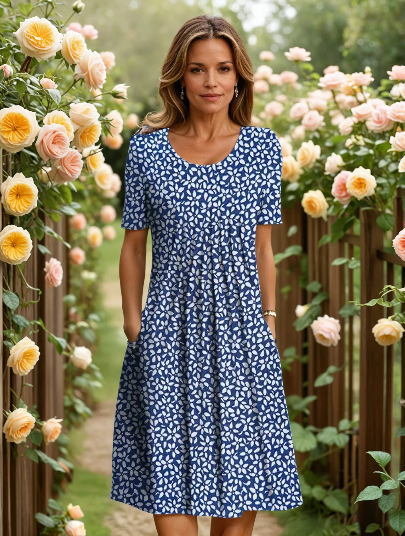 Harper | Elegant Dress with Tummy Coverage