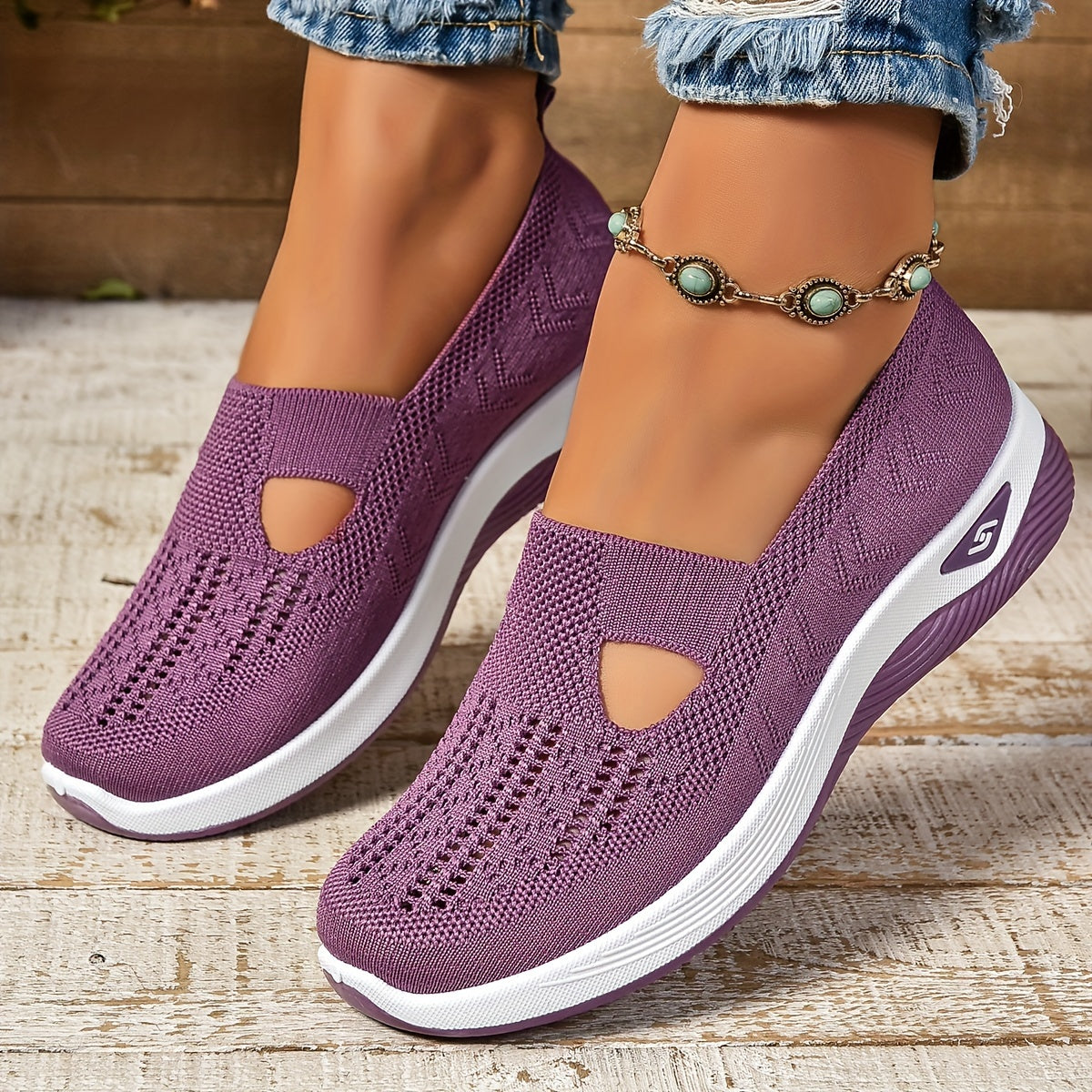 Flex Step Non-Slip Shoes with Free Insoles