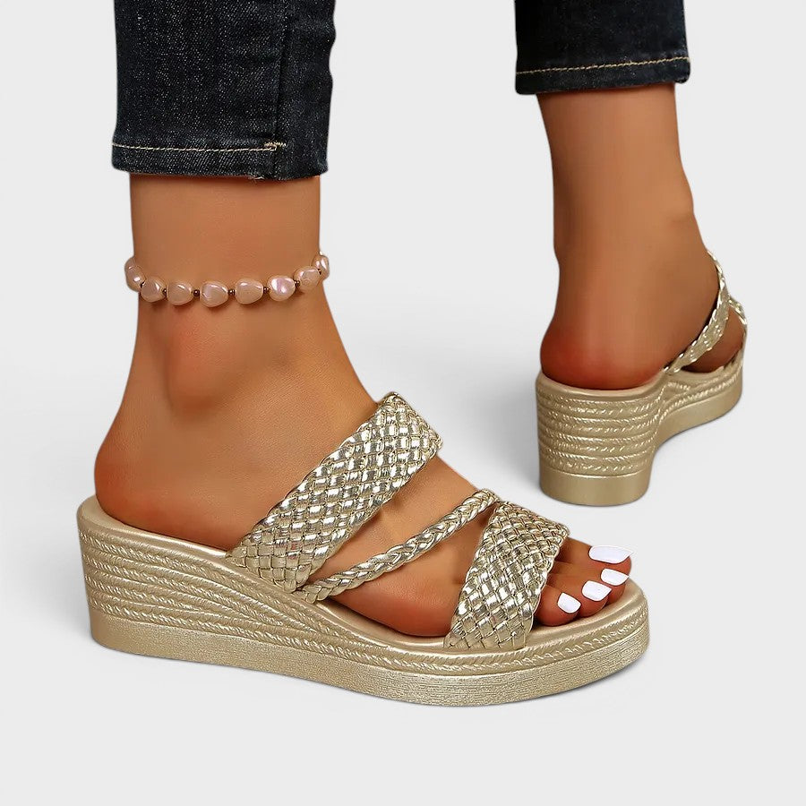 Simone™ | Elegant Comfort Platform Sandals