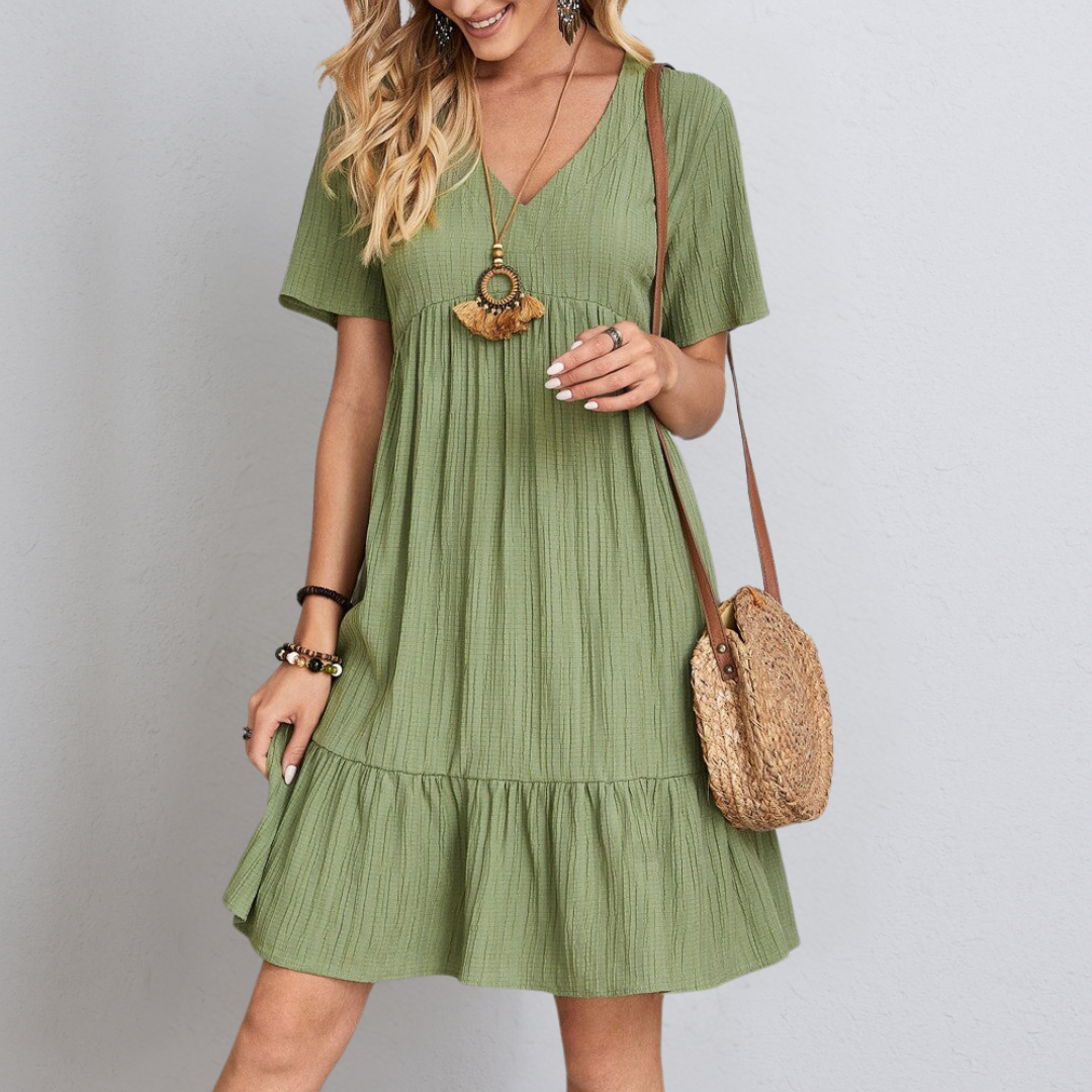 Annemarie™ - Elegant Dress with Belly Coverage
