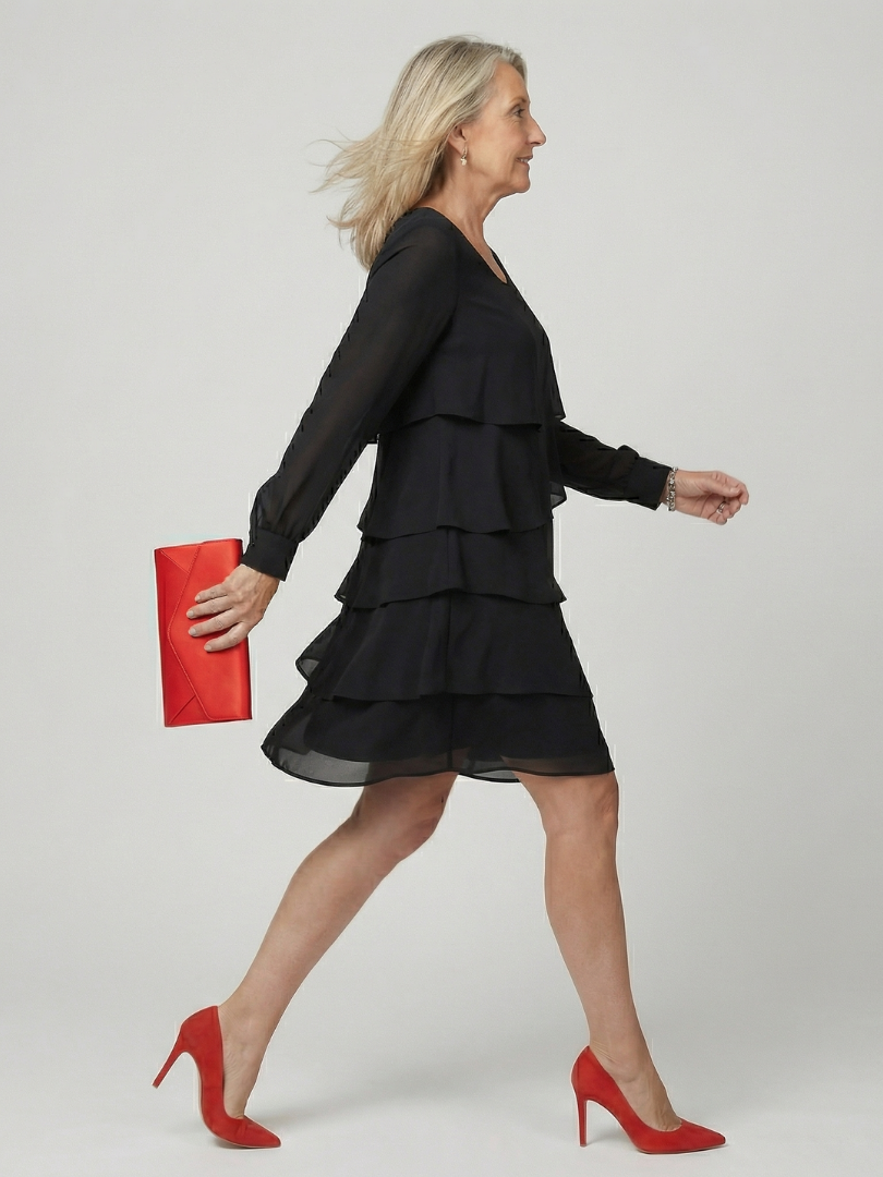 Mia | Clean Layered Knee Length Dress