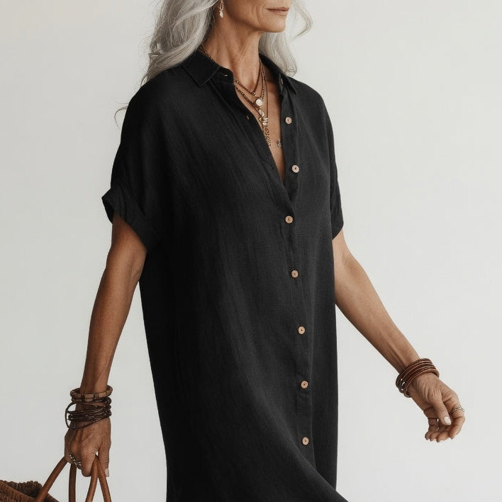 Evangeline | Midi Shirt Dress
