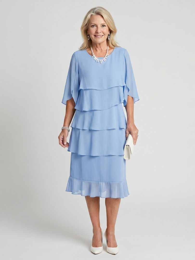 Emma | Layered Tier Midi Dress