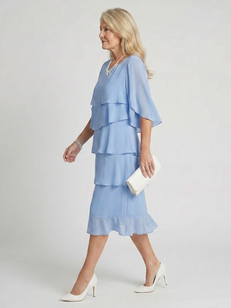 Emma | Layered Tier Midi Dress