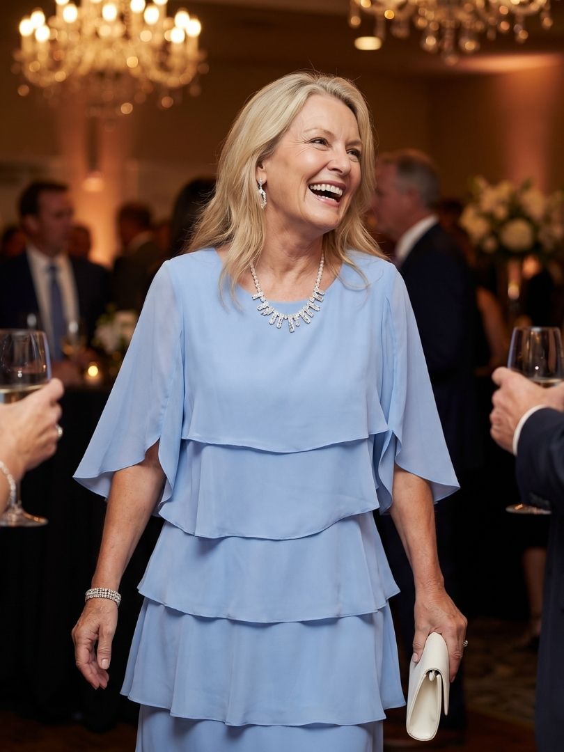Emma | Layered Tier Midi Dress
