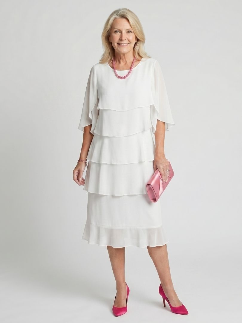 Emma | Layered Tier Midi Dress