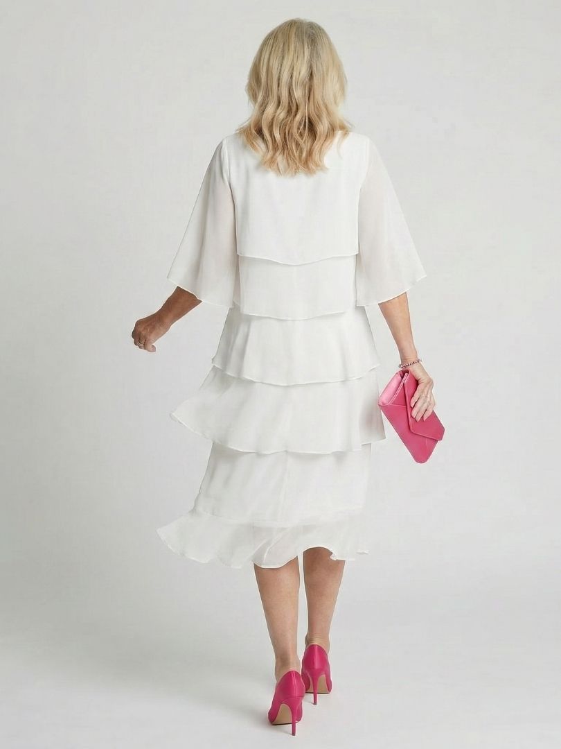 Emma | Layered Tier Midi Dress