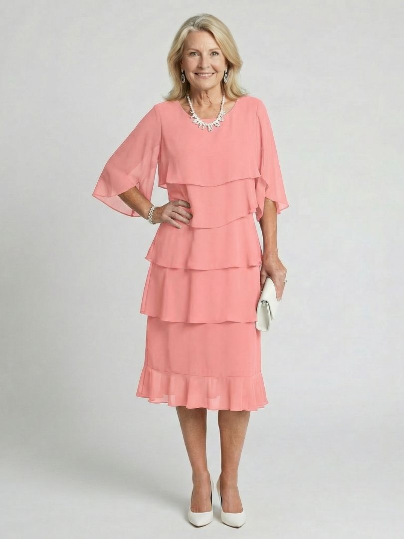 Emma | Layered Tier Midi Dress
