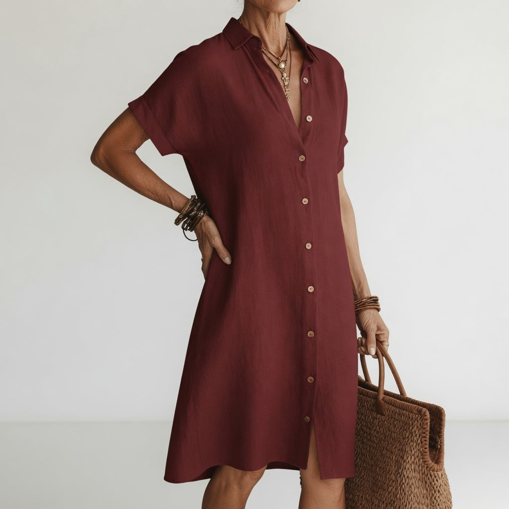 Evangeline | Midi Shirt Dress