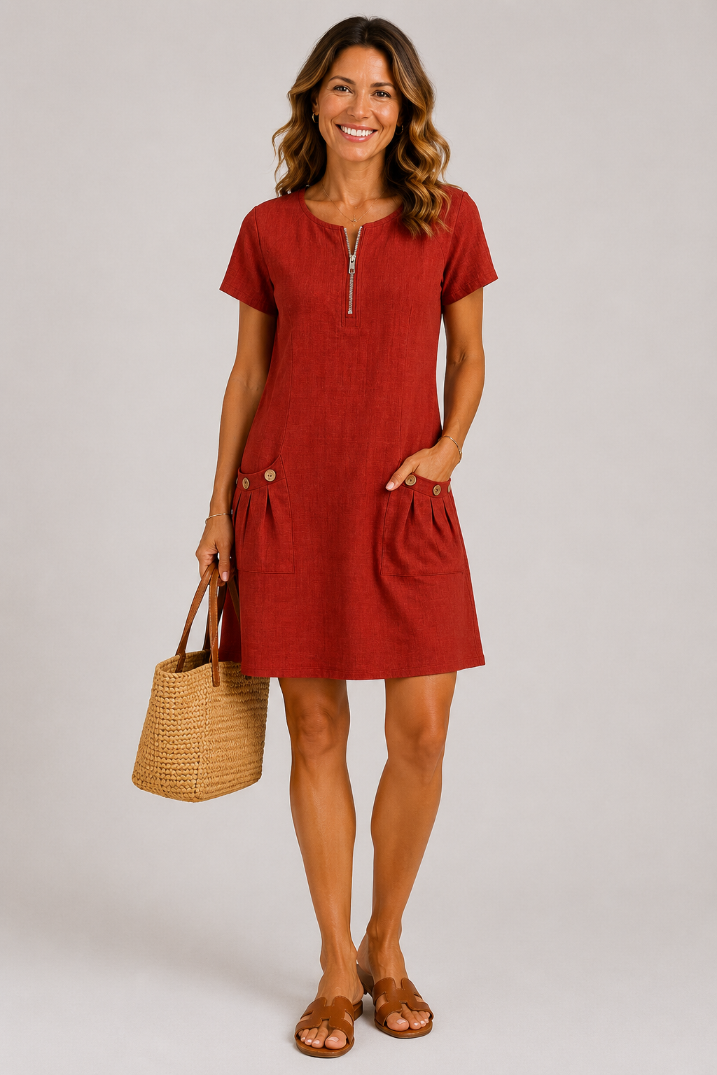 Amélie Linen Dress