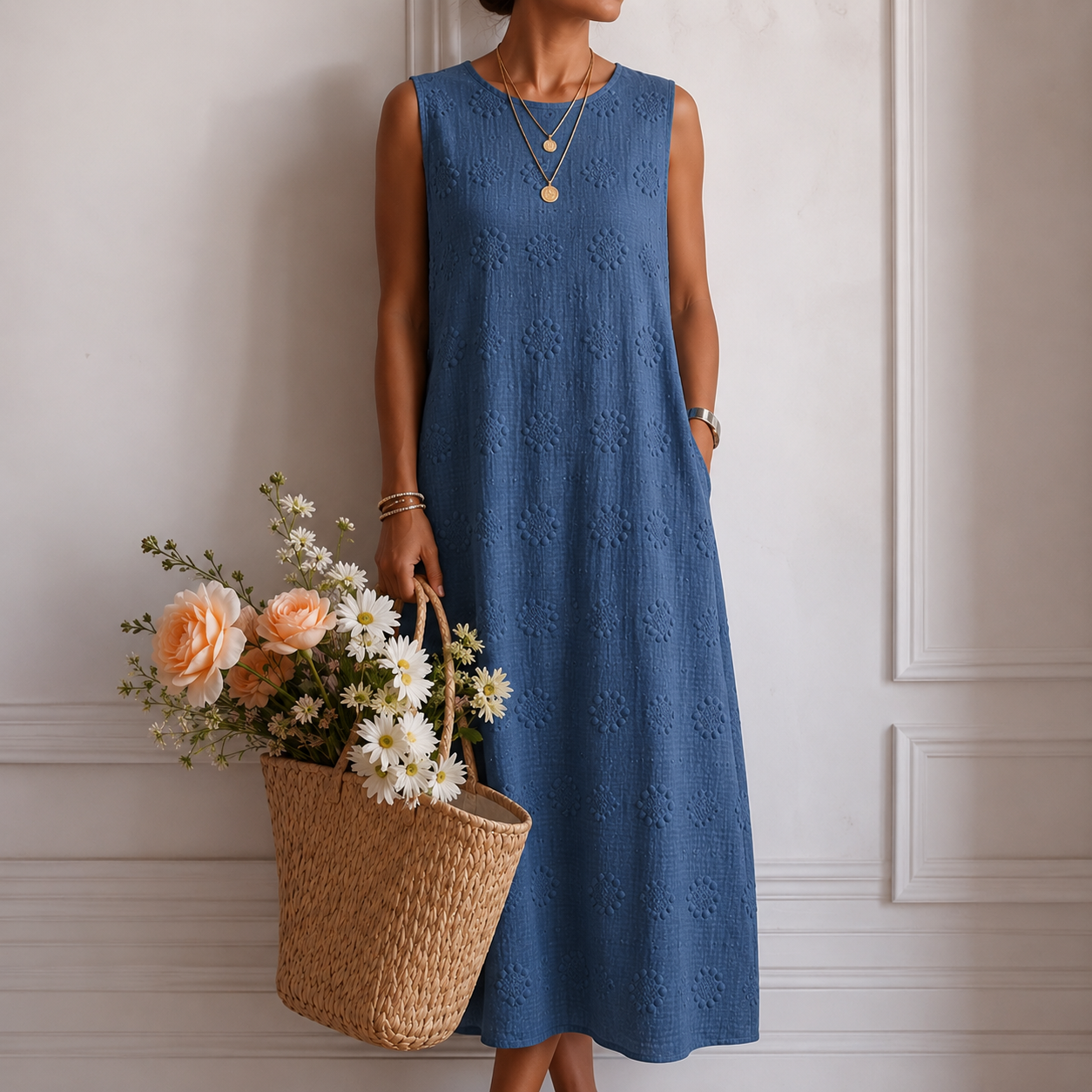 Alba™ | Sleeveless A-Line Dress