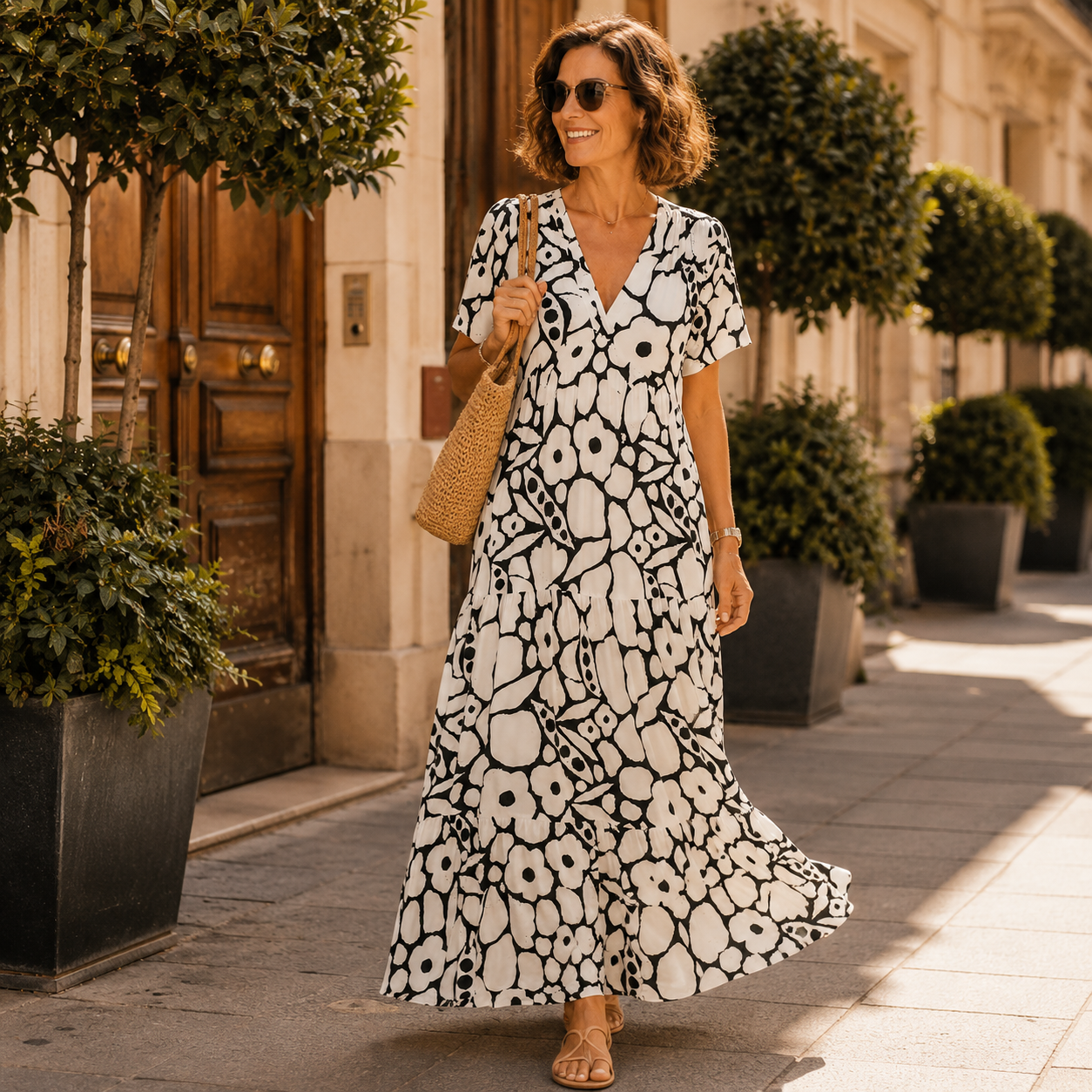 Clara | Elegant Bohemian Tiered Maxi Dress